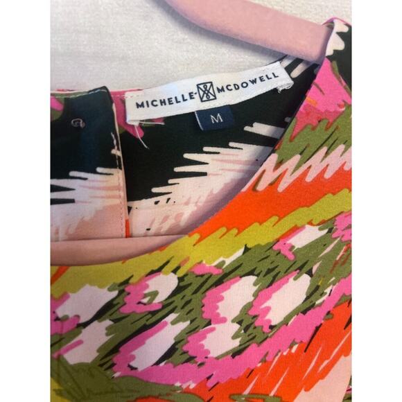 Michelle Mcdowell Top Size MED Long Sleeve Multi Colored EUC - Picture 4 of 5